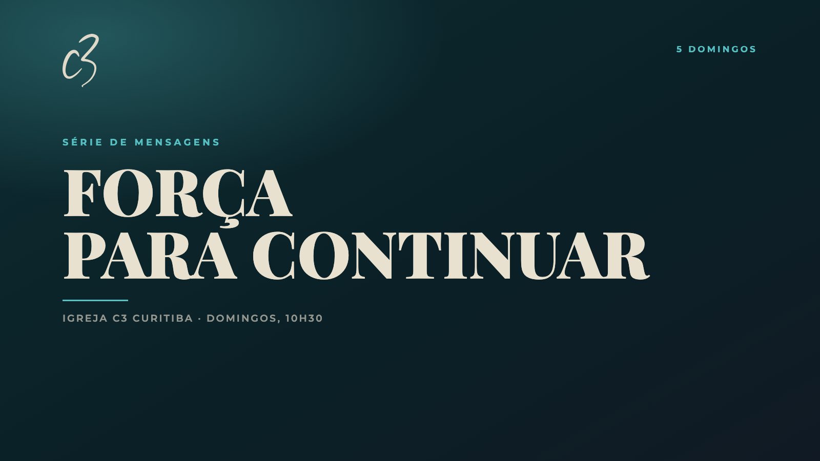 Força para continuar