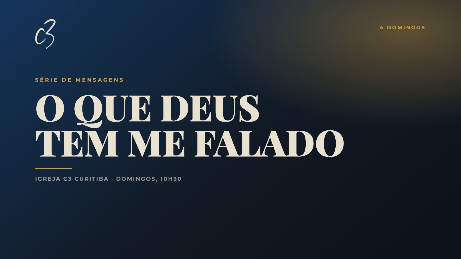 O Que Deus Tem Me Falado